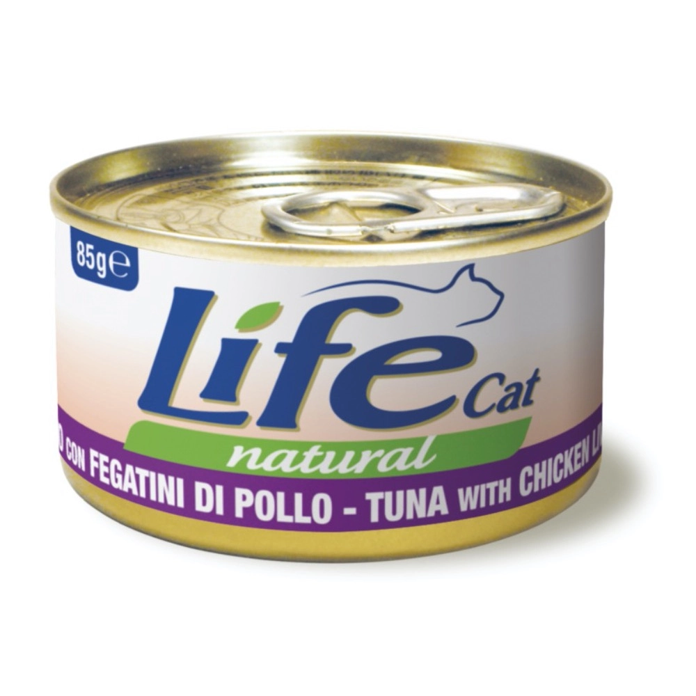 Life Cat Natural Тунец с куриной печенью 