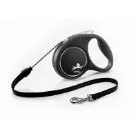 Flexi Black Design M поводок-рулетка для собак до 20 кг (трос 5м)  - фото 2