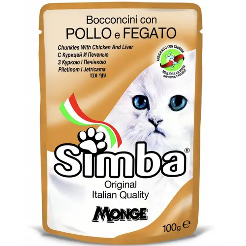 Monge Simba Cat Wet з куркою та печінкою