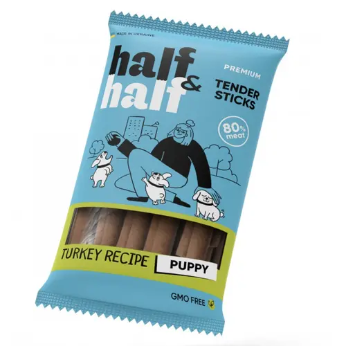 Half&Half М'ясні палички для цуценят з індичкою