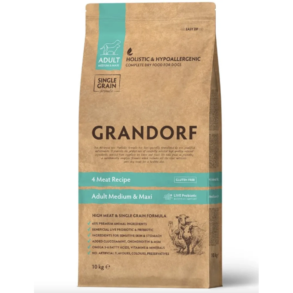 Grandorf Dog Medium & Maxi 4 Meat  