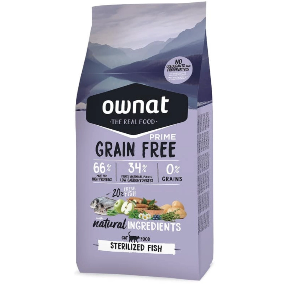 Ownat Grain Free Prime Cat Sterilized Fish 