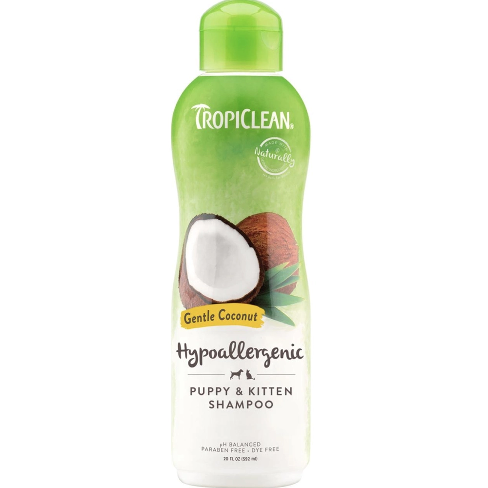 Tropiclean Gentle Coconut Puppy & Kitten Shampoo 