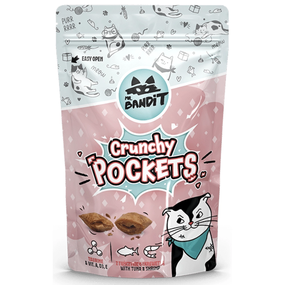 Mr.Bandit Cat Crunchy Pockets Tuna & Shripp 