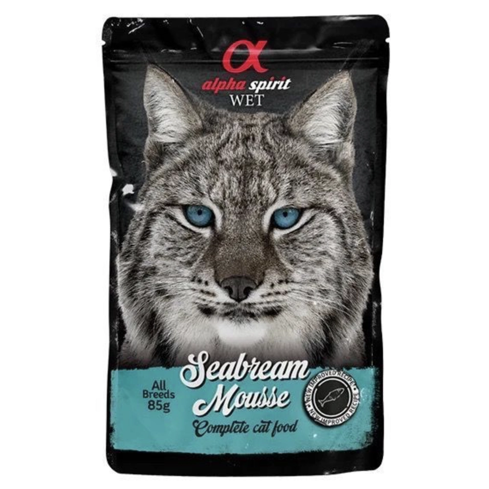 Alpha Spirit SeaBream Mousse Complete Cat Food  