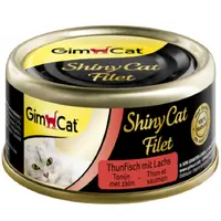 GimCat ShinyCat Filet с тунцом и лососем 