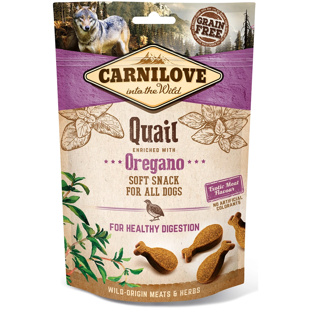 Carnilove Soft Snack з перепілкою та орегано 