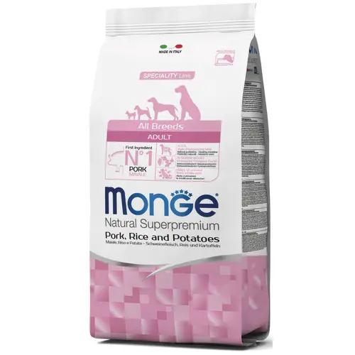 Monge All Breeds Adult Свинина з рисом та картоплею