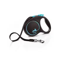 Flexi Black Design M поводок-рулетка для собак до 25 кг (лента 5м)  - фото 2