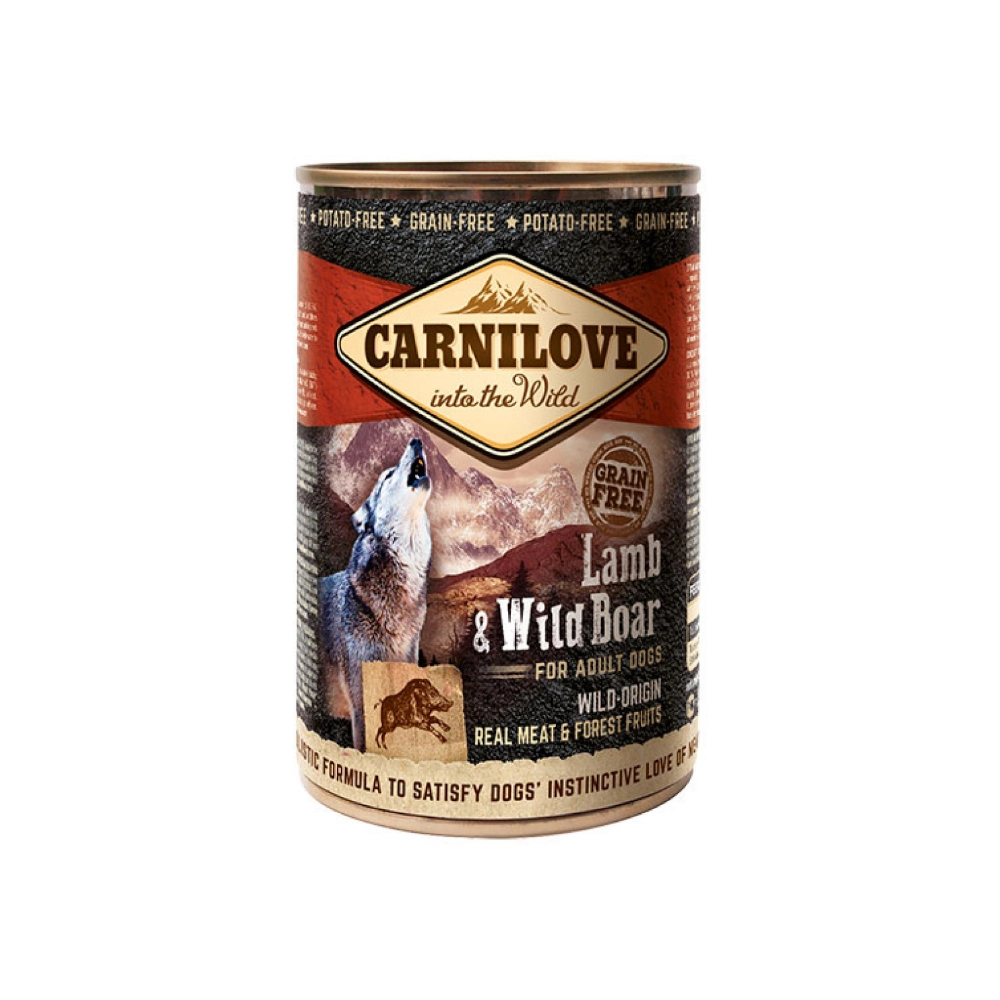Carnilove Dog із ягням та диким кабаном 