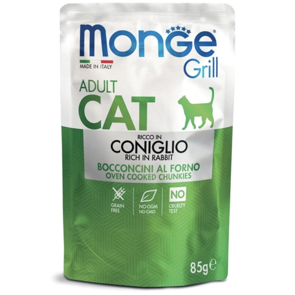 Monge Cat Grill Wet Adult із кроликом 
