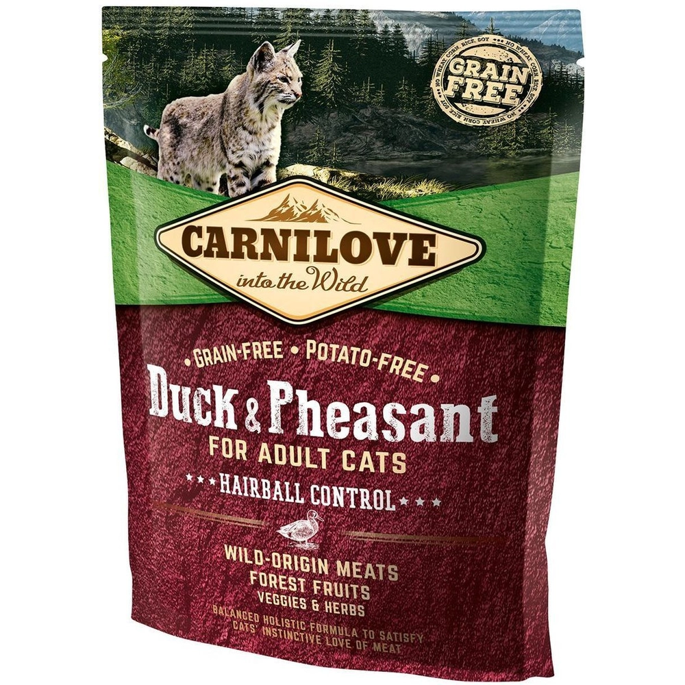 Carnilove Cat Duck & Pheasant Hairball Control 