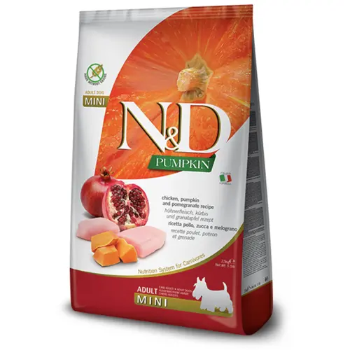 Farmina Dog N&D Grain Free Pumpkin Chicken&Pomegranate Adult Mini