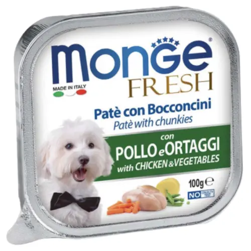 Monge Dog Wet Fresh с курицей и овощами