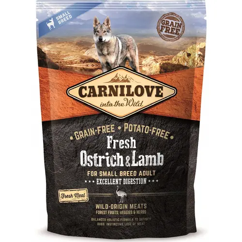 Carnilove Small Breed Fresh Ostrich & Lamb Excellent Digestion
