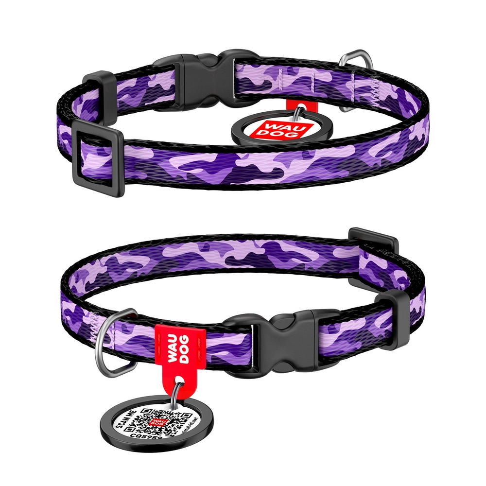 WAUDOG Nylon Collar з QR-паспортом 