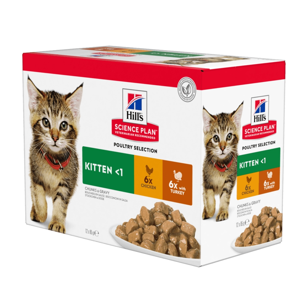 Hills Science Plan Kitten Food Multipack Chicken & Turkey 