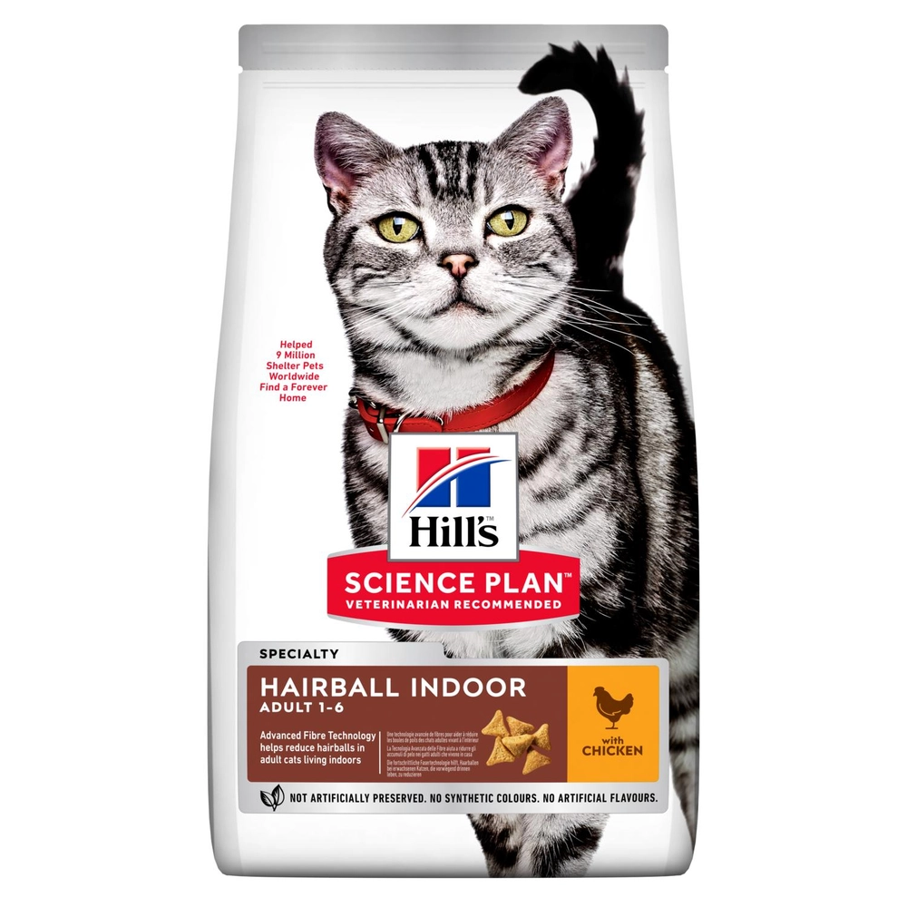 Hills Science Plan Hairball Indoor Adult Cat Chicken 