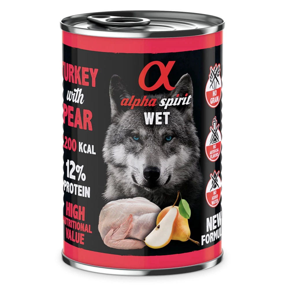 Alpha Spirit WET Turkey with Pear 