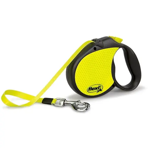 Flexi Standard Neon L поводок-рулетка для крупных собак до 50 кг (лента 5м)
