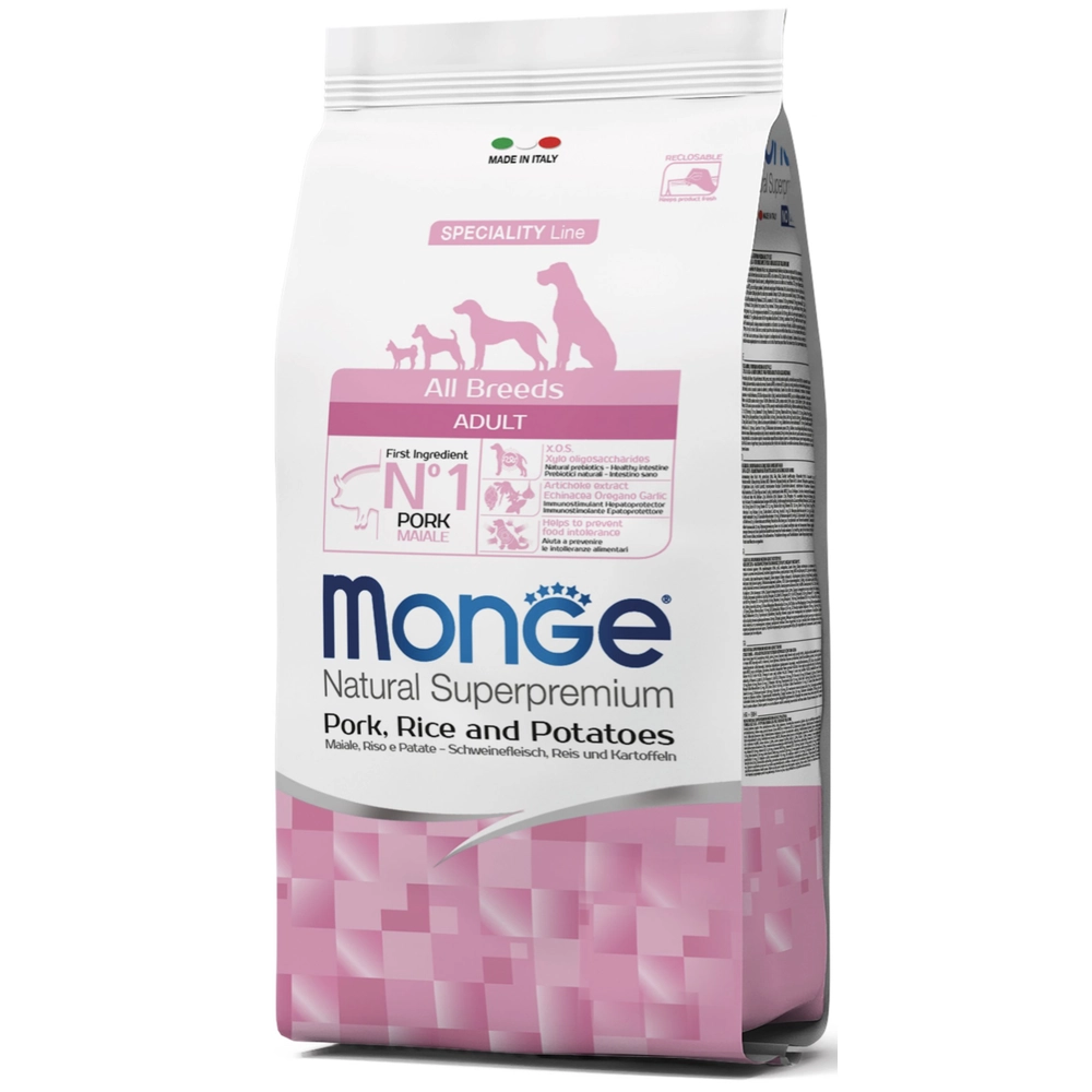 Monge All Breeds Adult Свинина з рисом та картоплею 