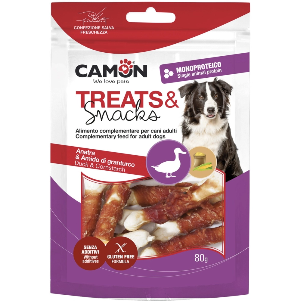 Camon Treats & Snacks Duck & Cornstarch Bones 