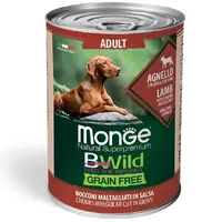 Monge Dog Wet Bwild Grain Free Adult Ягня з гарбузом і цукіні