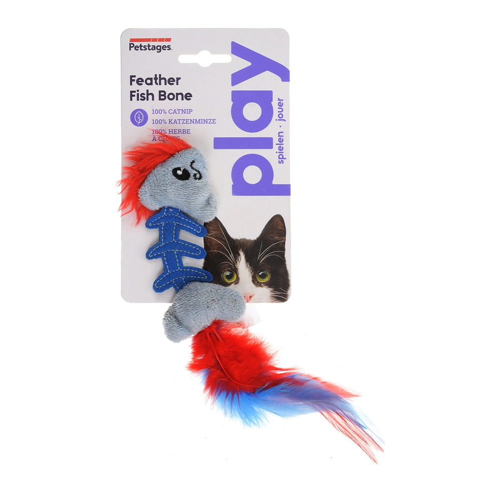 Petstages Feather Fish Bone   - фото 2
