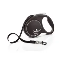 Flexi Black Design L поводок-рулетка для собак до 50 кг (лента 5м)  - фото 2