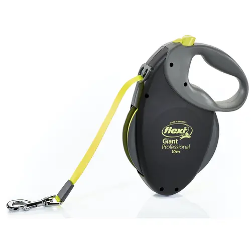 Flexi Giant Professional Neon поводок-рулетка для собак до 50 кг (лента 10м)
