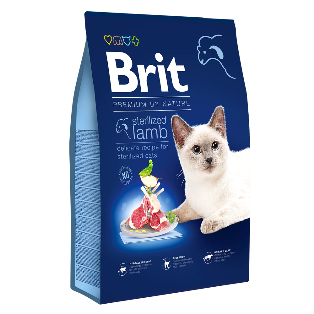 Brit Premium by Nature Cat Sterilized Lamb 
