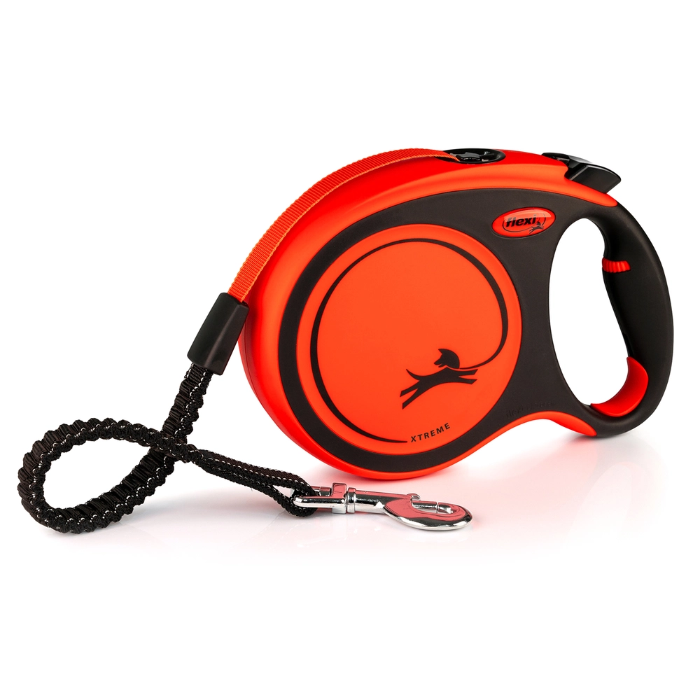 Flexi Xtreme L  поводок-рулетка с амортизатором для крупных собак от 50 кг (лента 8м) 