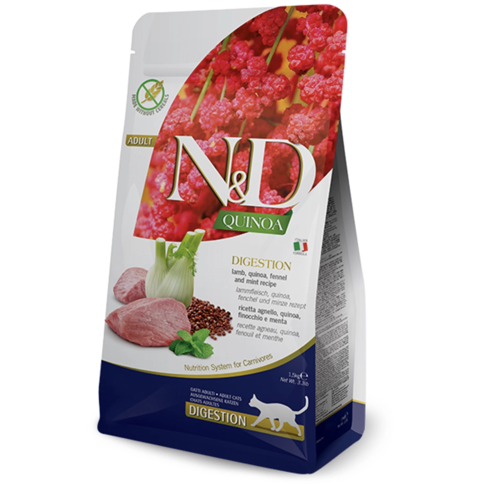 Farmina Cat N&D Quinoa Digestion Lamb&Fennel Adult 