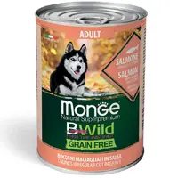 Monge Dog Wet Bwild Grain Free Adult Лосось з гарбузом і цукіні
