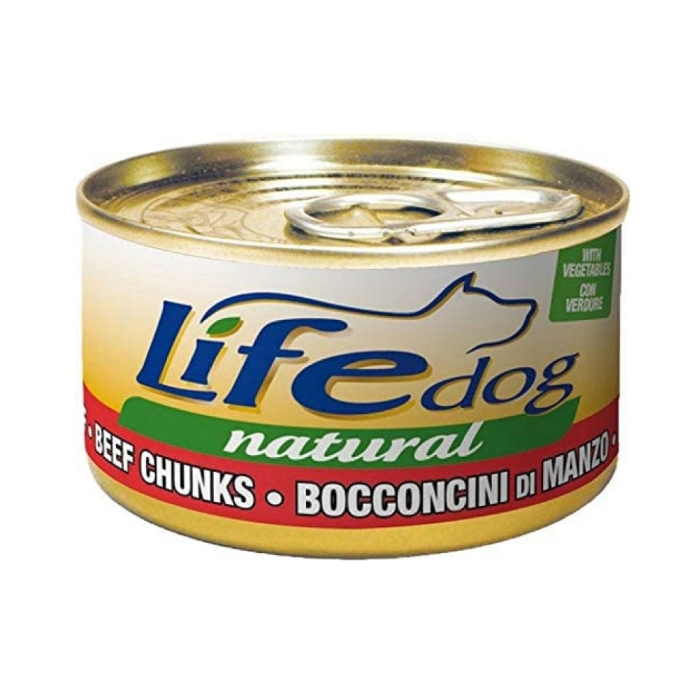 Life Dog Natural Шматочки яловичини з овочами 