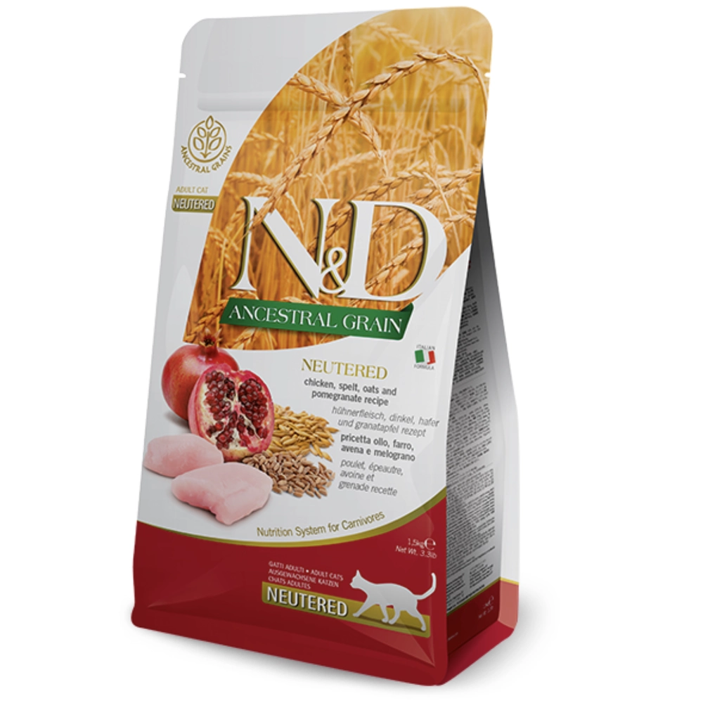 Farmina Cat N&D Low Grain Chicken&Pomegranate Neutered 