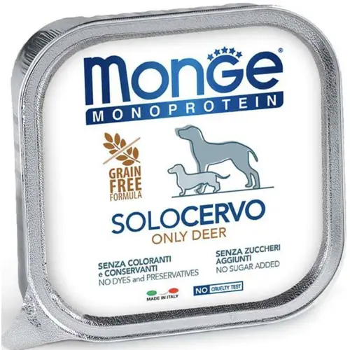 Monge Monoprotein Dog Solo с олениной