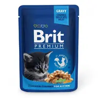 Brit Premium Cat pouch Kitten із куркою 