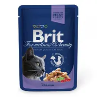 Brit Premium Cat pouch с треской