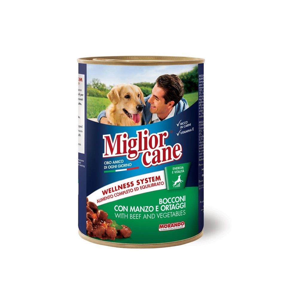 Migliorcane зі шматочками яловичини та овочами 