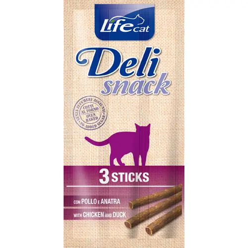 Life Cat Deli Snack Курица с уткой