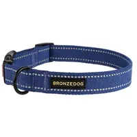 BronzeDog Брезент Нашийник для собак Синій