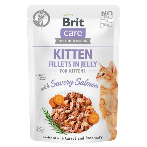 Brit Care Cat Pouch Kitten с лососем