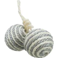 Trixie Sisal Ball з дзвіночком на мотузці  - фото 2