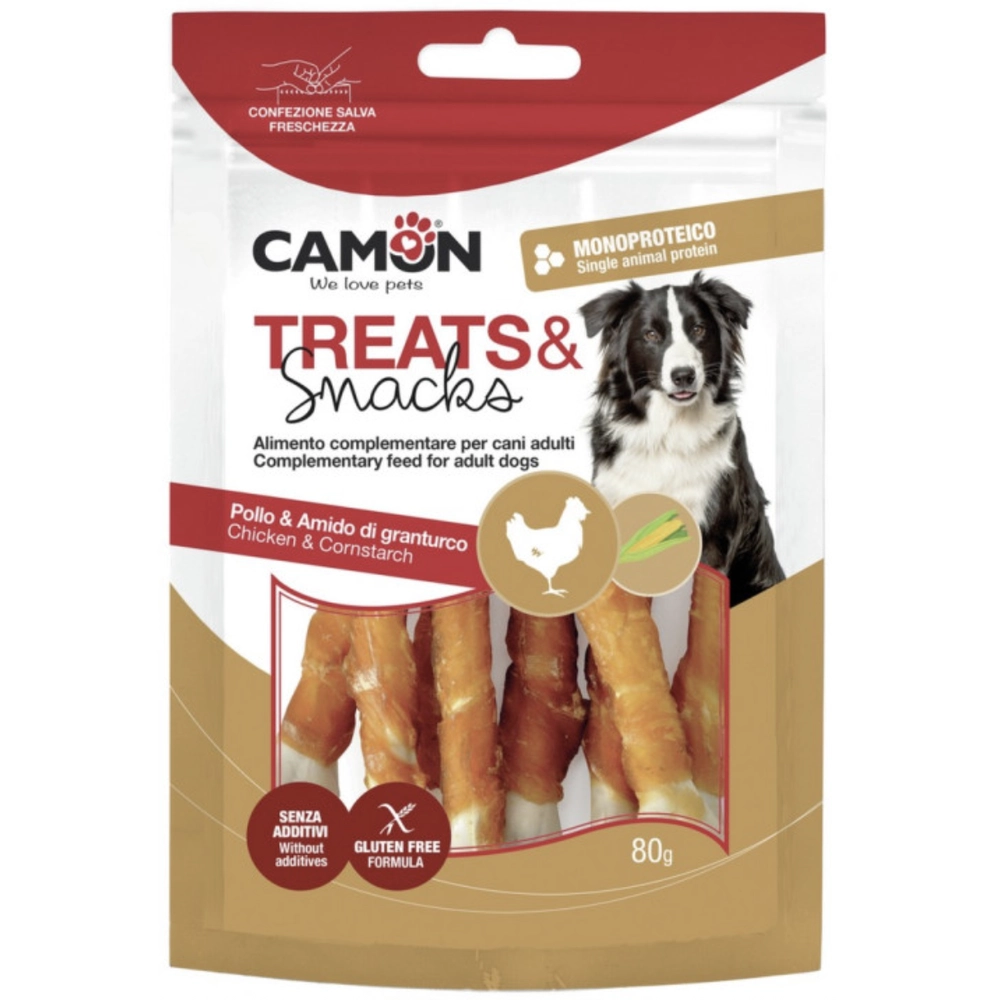 Camon Treats & Snacks Chicken & Cornstarch Bones 