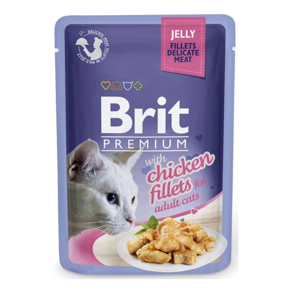Brit Premium Cat Pouch with Chicken Fillets in Jelly 