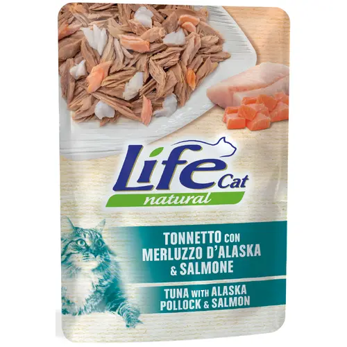 Life Cat Natural Тунець з тріскою і лососем