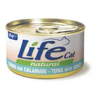 Life Cat Natural Тунець з кальмарами