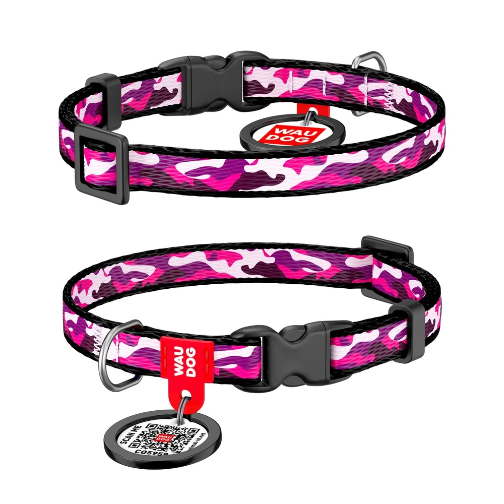 WAUDOG Nylon Collar з QR-паспортом 