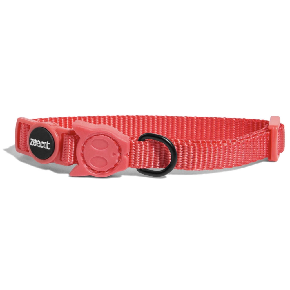 Zee.Dog Neon Coral Cat Collar 